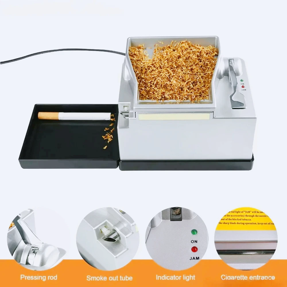 

New twi Cigarette Injector Machine Potable Smoke Tube Automatic Electric Cigarette Rolling Machine DIY Cigarette Making Tools