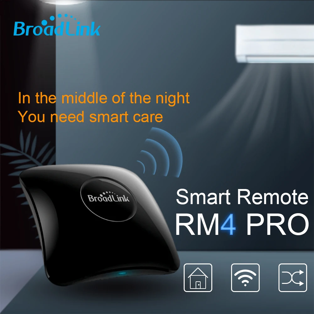 

Универсальный пульт дистанционного управления IR WiFi RF Switch RM4 Pro RM Mini Smart Controller с поддержкой Broadlink App, голосового управления через Alexa и Google Home Assistant
