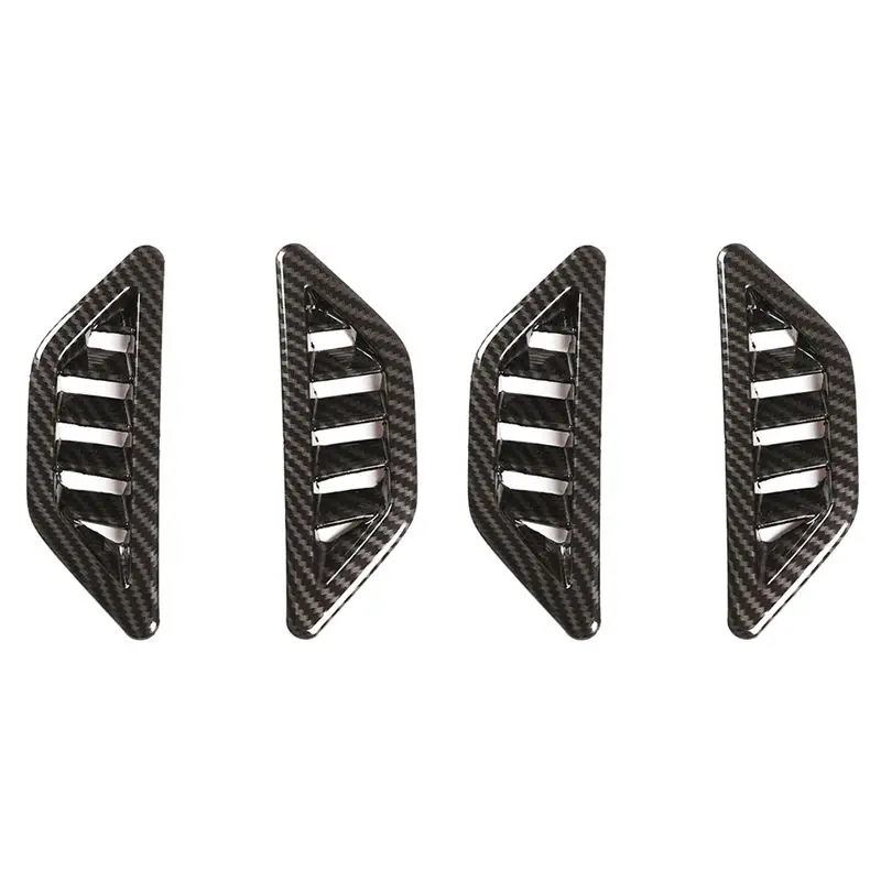 Clear 4X Carbon Fiber Dashboard Side Air Outlet Trim Air Conditioner Grille For Toyota 86 Subaru BRZ 2012-2020