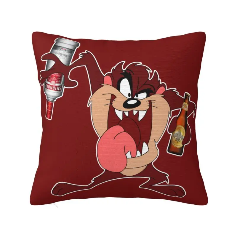 Custom Tasmanians Devils Cushion Cover Home Decorative 3D Print Taz Comic Anime Throw Pillow for Car Double Side