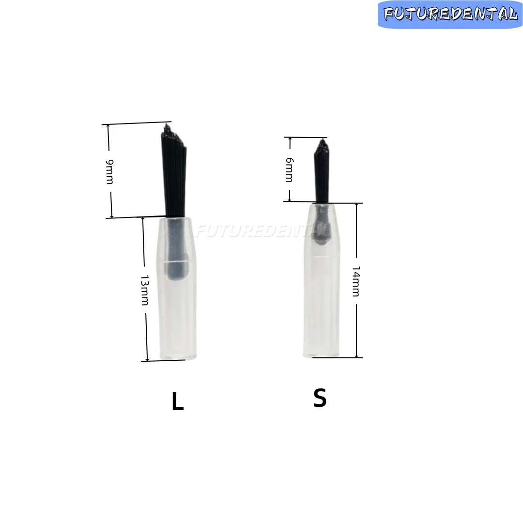  Dental Composite Brush Tips Disposable Micro Mini and Large Applicator Brush Teeth Adhesive Bonding Etching Dentist Material
