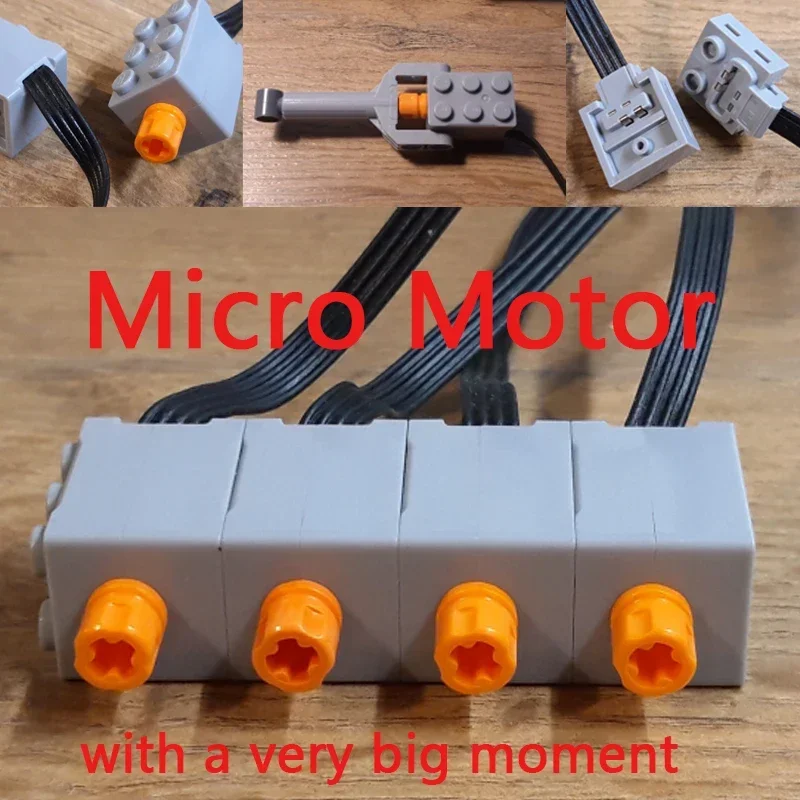 Led Light Parts Building Blocks Mini Motor Micro Motor Engine Car Bricks Power Group Module PF Technical Toy for C61018 C61019