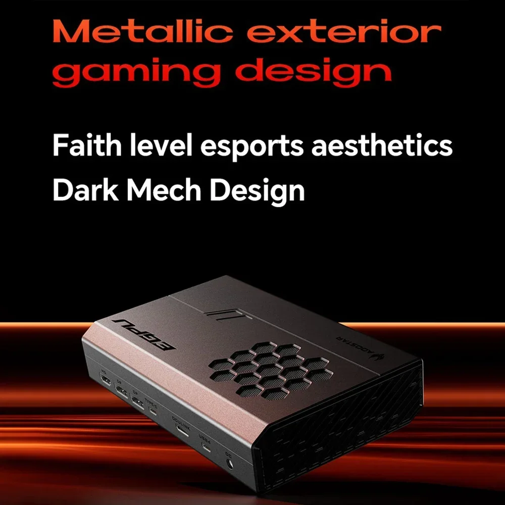 محطة إرساء الرسومات AOOSTAR EGPU RX 7600XT OCulink USB4 CNC الألومنيوم PCIE4.0 موسع الكمبيوتر المحمول متعدد الواجهات #2