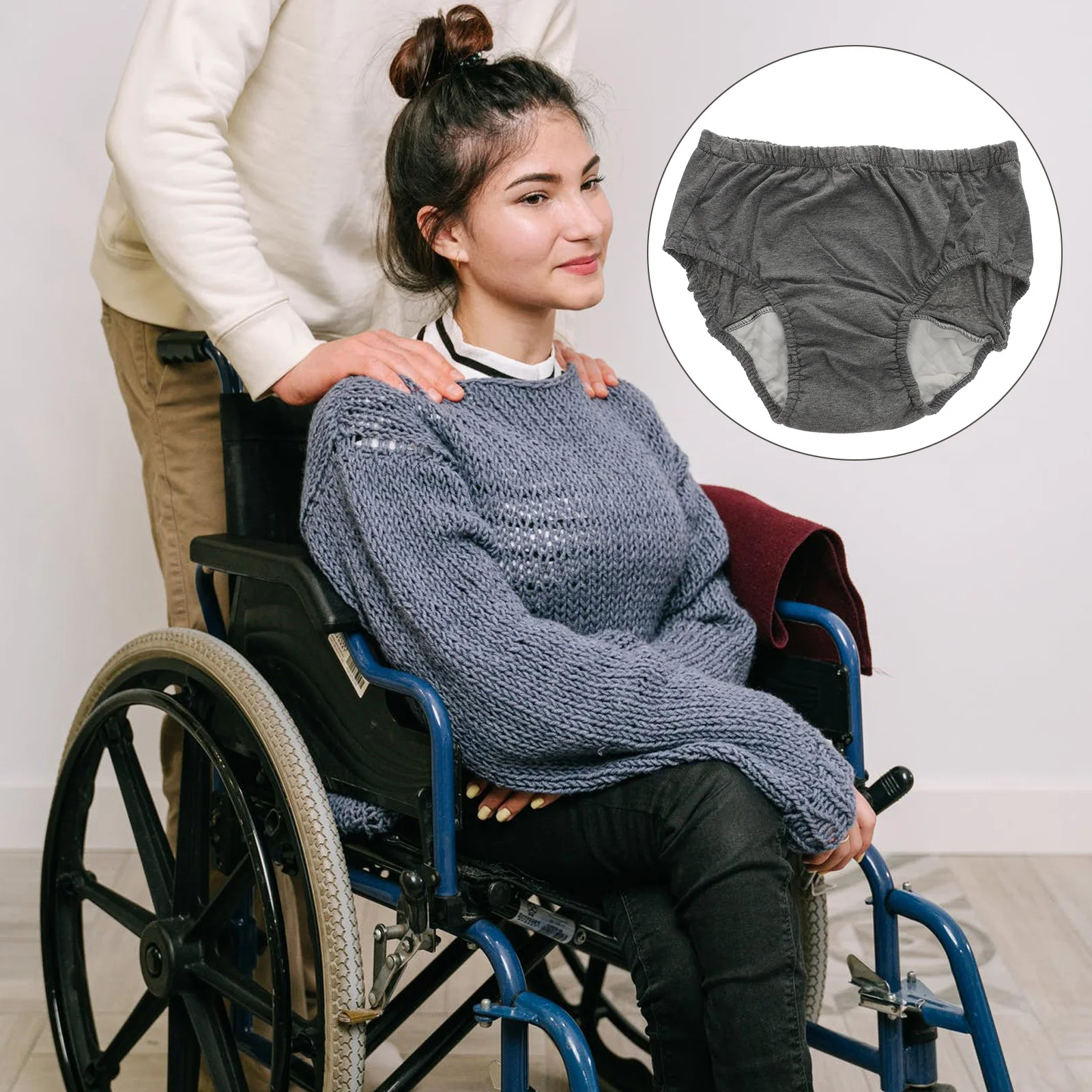 

1pc Reusable Waterproof Diaper For Elderly Adults Incontinence Breathable Washable Urinary Underwear No Side Leakage Bedridden