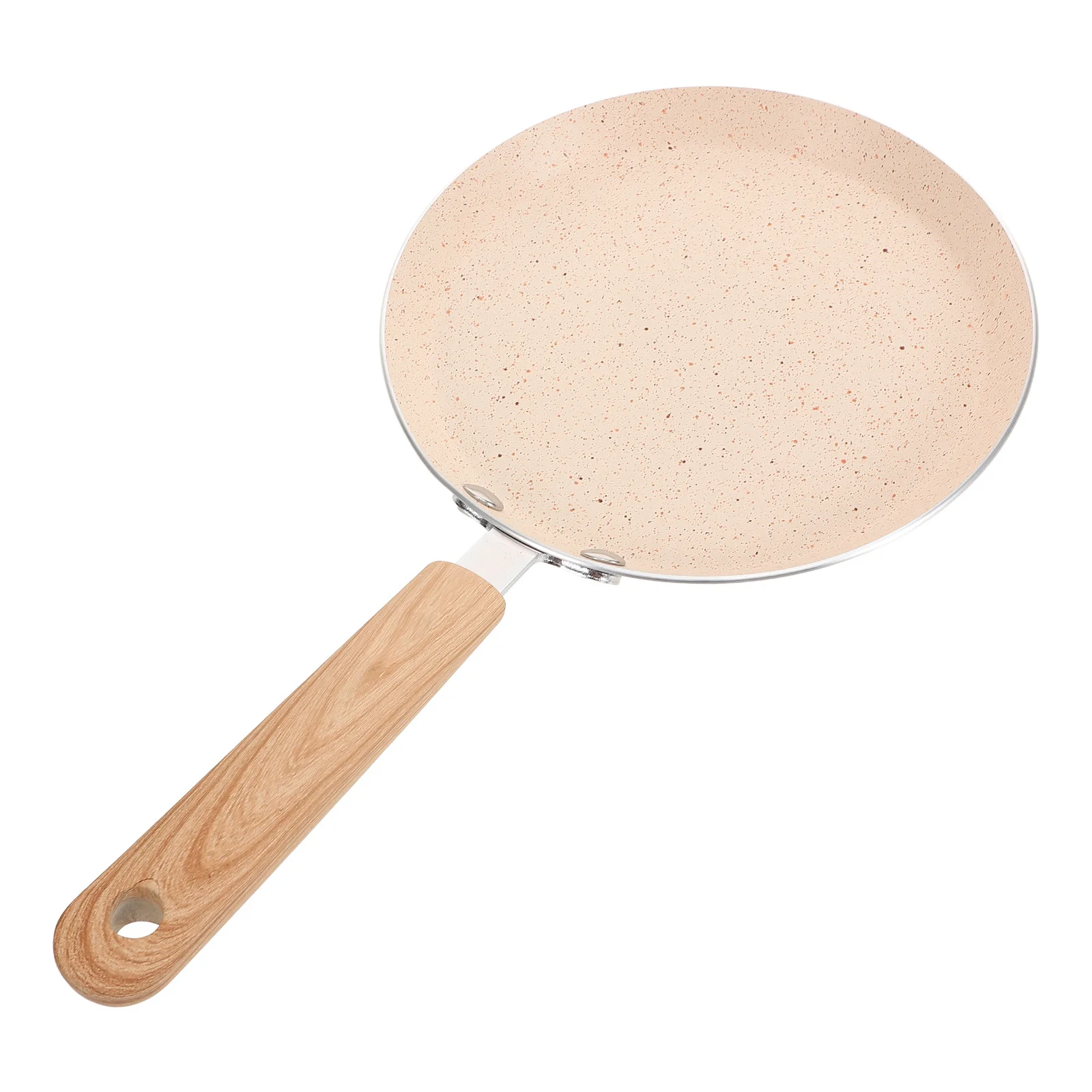 

Non Stick Skillet Flat Pancake Pan Quick Heating Hanging Hole Sturdy Handle for Home Restaurant Use Nonstick Crepe Tortilla