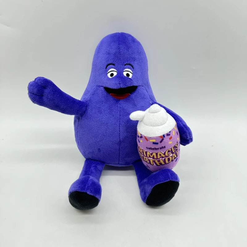 GRIMACE Yellow Hat Plush Toys Plants Milk  Stuffed Dolls Cartoon Plushie Figure Sofa Bed Decoration Pillow Kids Christmas Gifts