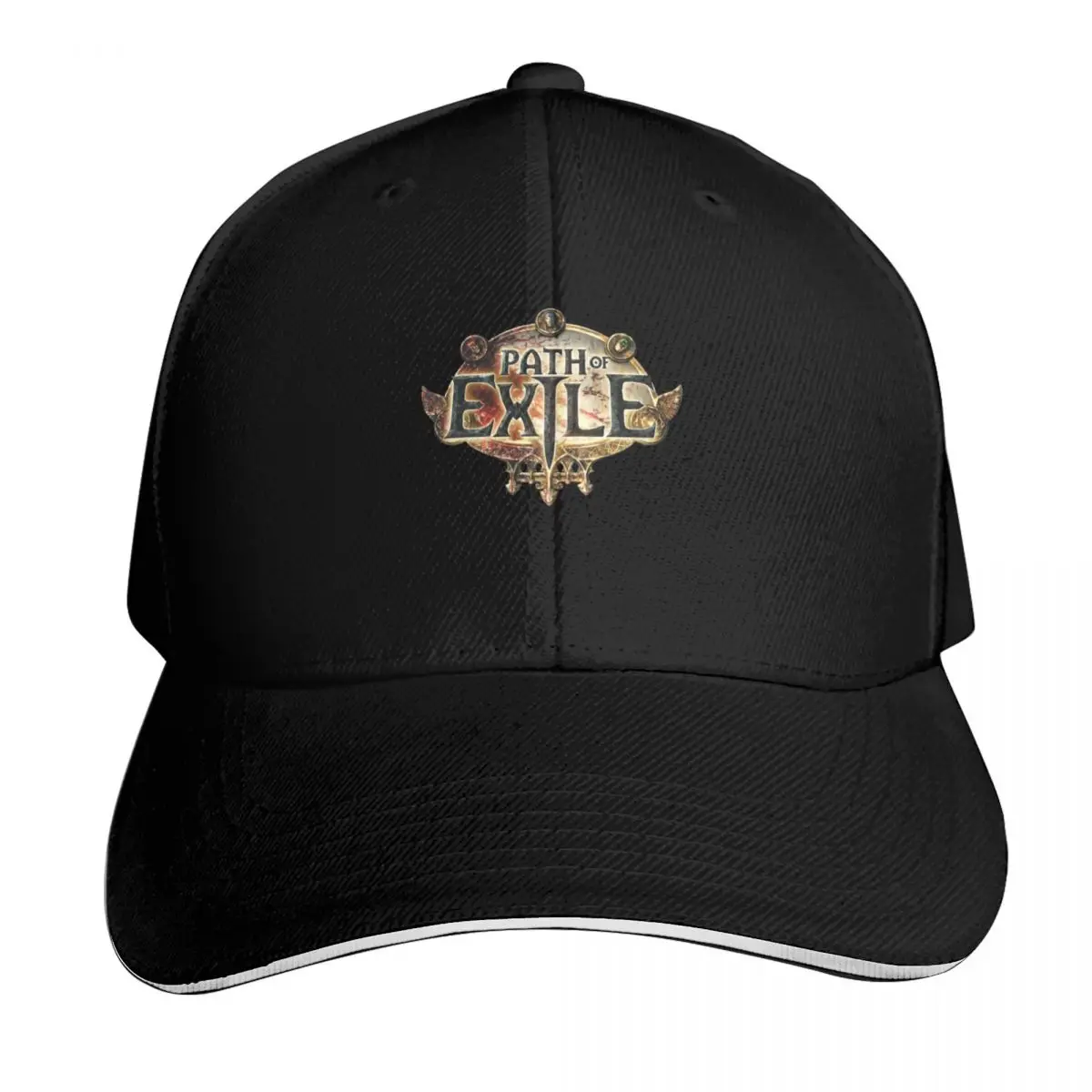 Vintage Retro Path Of Exile Halloween Baseball Cap Quick Dry Performance Cotton Twill Breathable Contrast Two Tone Brim