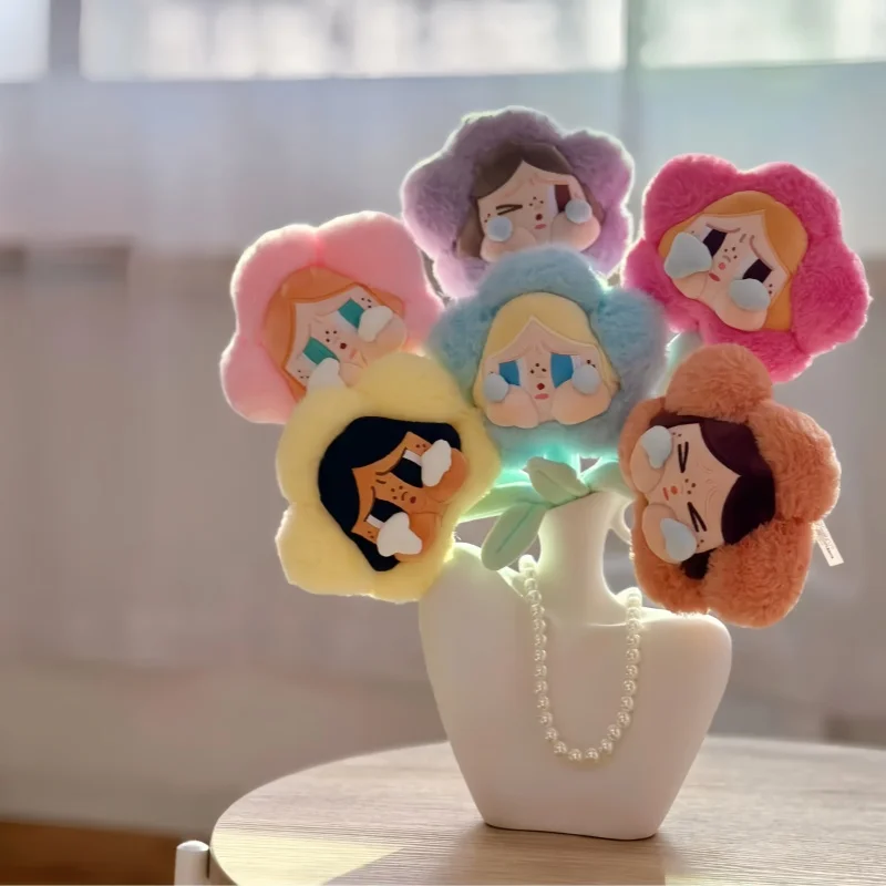 

Genuine Crybaby Sad Club Series Plush Blind Box Flower Shaped Bouquet Soft Stuffed Holiday Gift For Home Decoration