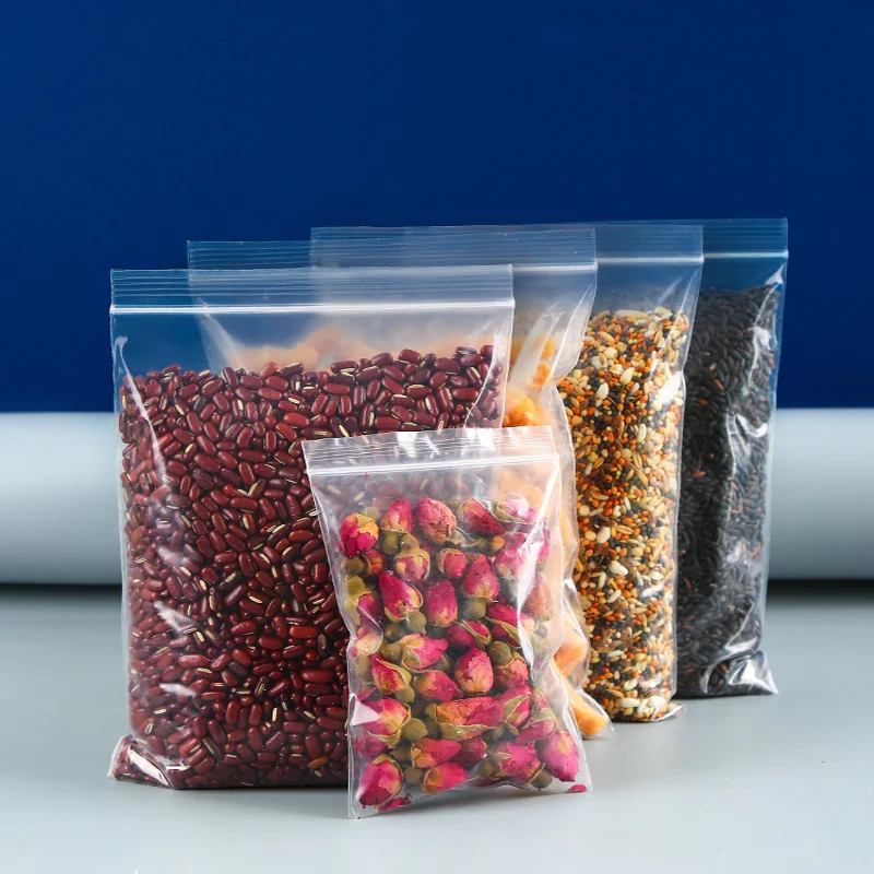 PE Ziplock Bag, Transparent Plastic Bags, Jewelry Zip Zipped Lock, Reclosable Poly Clear Packaging Bags, Different Size image 6