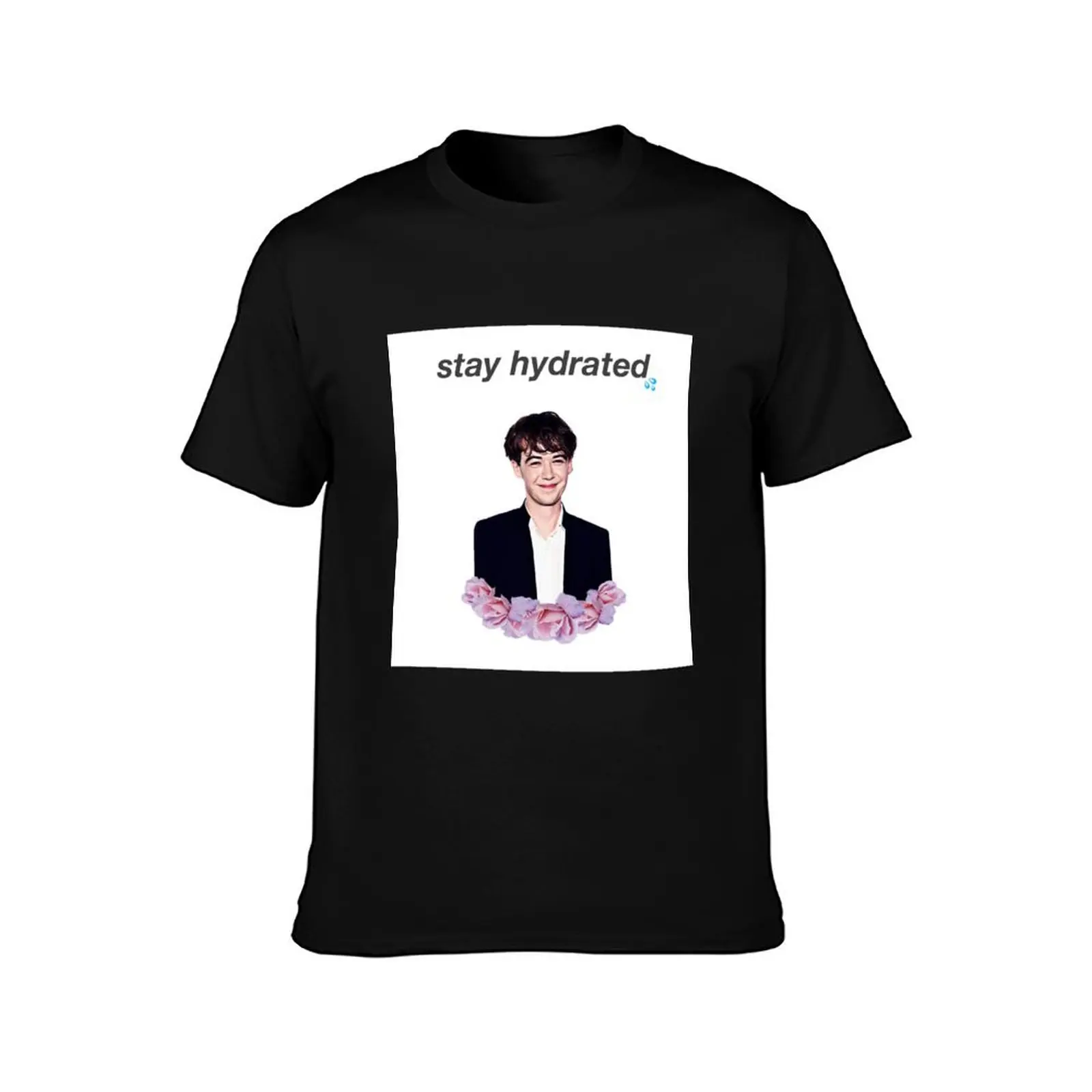 Alex Lawther - Stay Hydrated T-Shirt Summer Casual Cotton Tee Oversized Streetwear Tops Vintage Graphic Print 100% Cotton