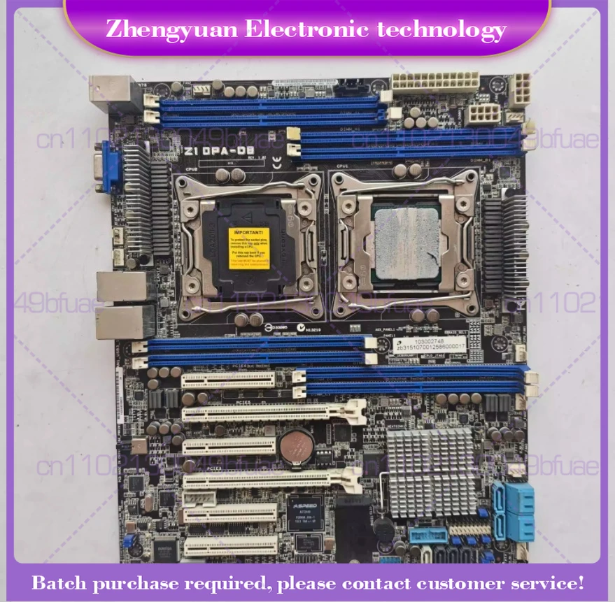 

For ASUS Z10PA-D8 C612 2011 X99 Dual server main board 2600v3 v4