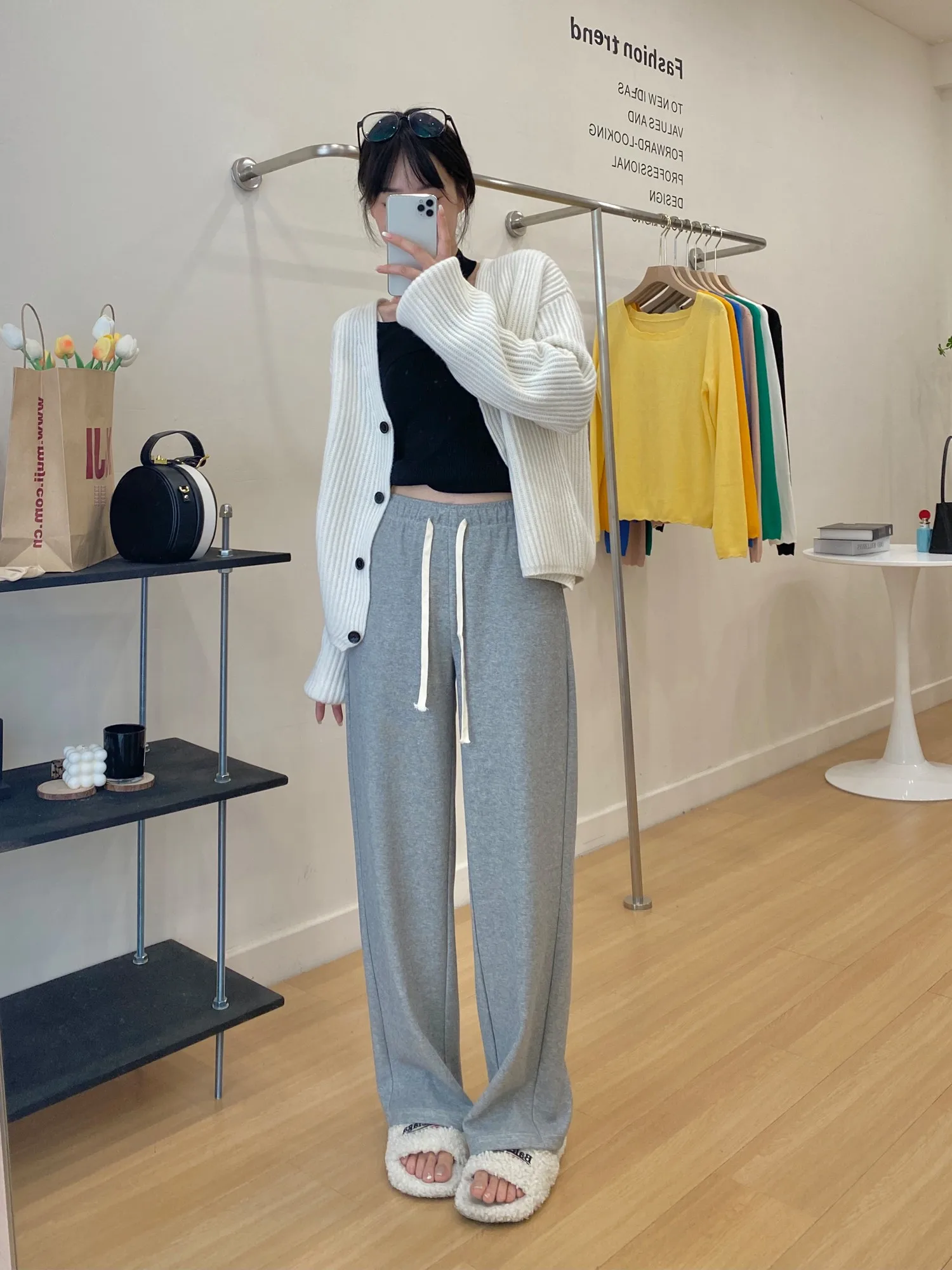 

Брюки женские M Big Sister, весенние, новые, свободные, драпированные, повседневные, прямые, облегающие, спортивные, с широкими штанинами, для повседневной носки