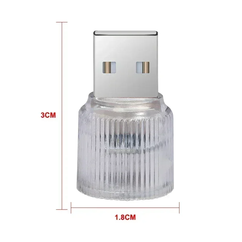 USB Car LED Light Auto Interior Atmosphere Light Car Accessories For Peugeot 308 307 206 208 207 3008 508 407 2008 5008 106