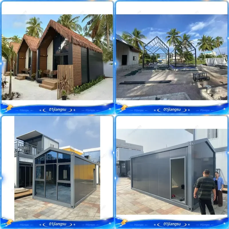 A Frame Prefab House Anthracite Grey Container Home Outdoor Assembly Cabin Easy Install Vacation Tiny House Modular Living