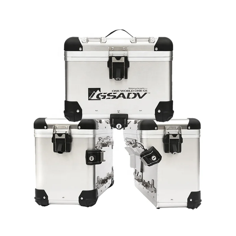 

Suitable for CRF1100L Motorcycle Scooter Top Case 48L Black Steel Aluminium Alloy Storage Luggage Side Box for Convenient Use