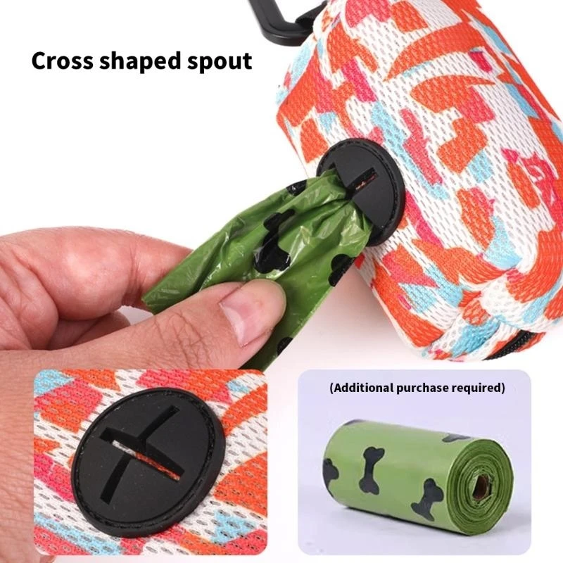 Portable Dog Poops Bags Leak Proof Pet Waste Bags Fashion Pet Poops Bags for Travel and Daily Dog Walking Needs KXRE