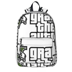 GTA5 Backpack Waterproof Children School Bag Laptop Rucksack Travel Rucksack Large Capacity Bookbag