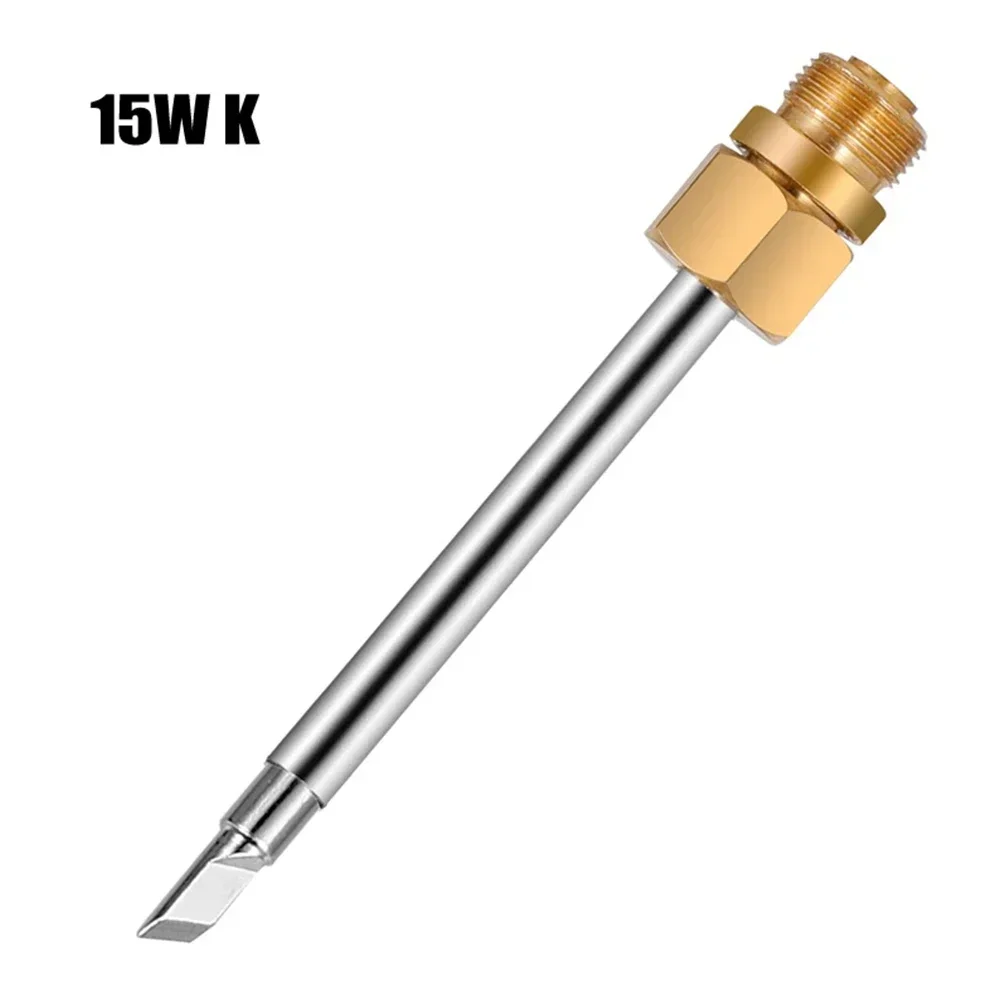 1pc 15W 51mm Soldering Iron Tip B/ C/K 510 Interface Solder Welding Tips Copper For Portable USB Welding Rework Tool Accessories