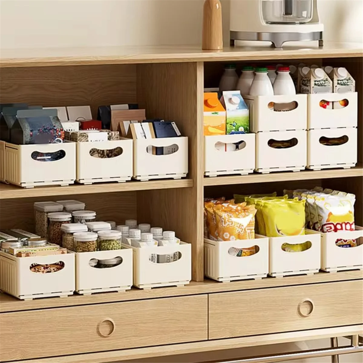 Retractable Drawer Storage Box Bathroom Organizers and Storage Adjustable Cabinet Storage Box Bathroom Storage Solutions