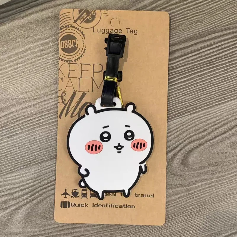 Anime Chiikawa Usagi Suitcase Anti-lost Cards Hachiware Boarding Pass Consignment Cartoon Kawaii Lovely Decoration 2026 New Cute view 5