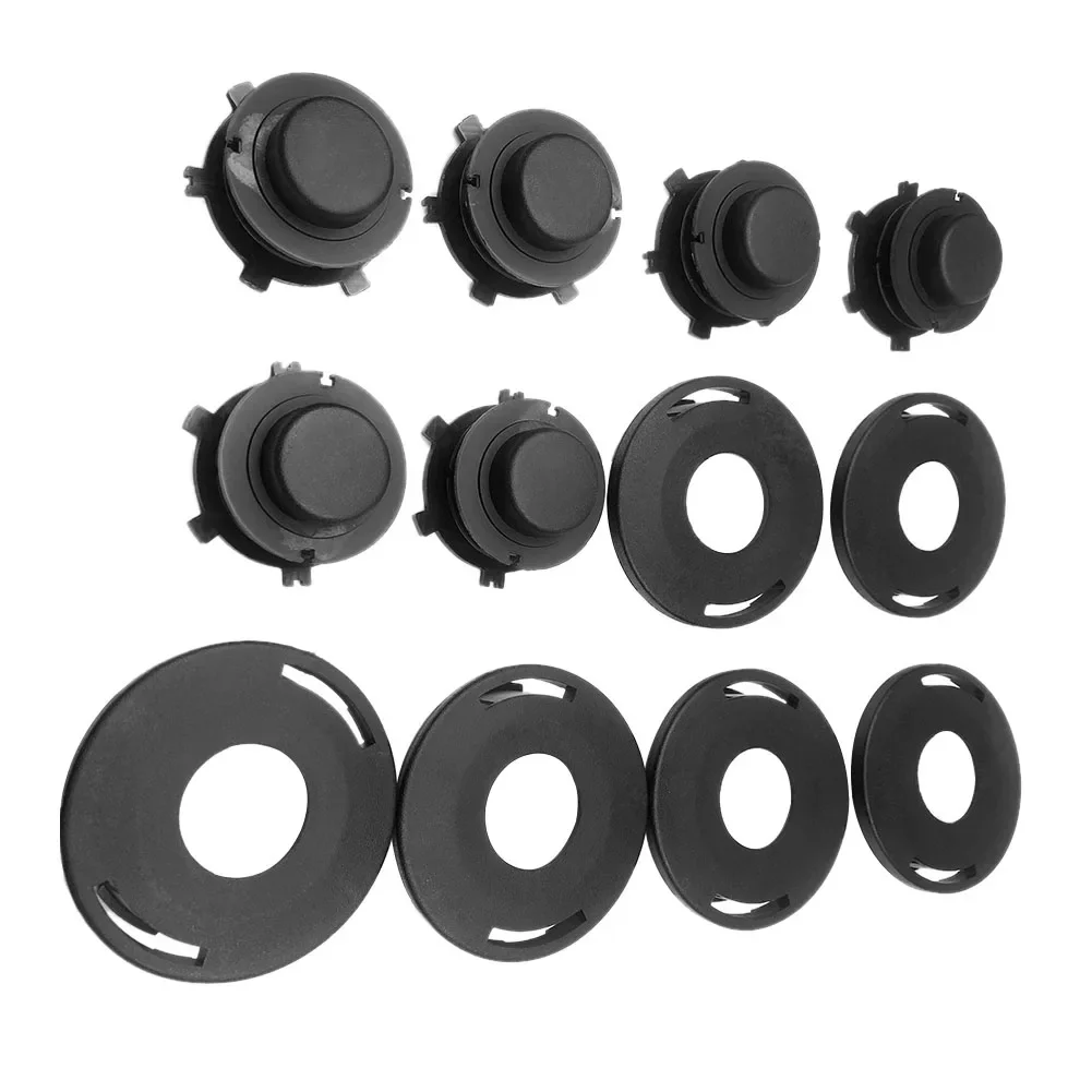 6 Sets Trimmer Head Spools With Trimmer Head Covers for Stihl Head Cover 25-2 FS 90 100 110 120 130 55 80 83 85