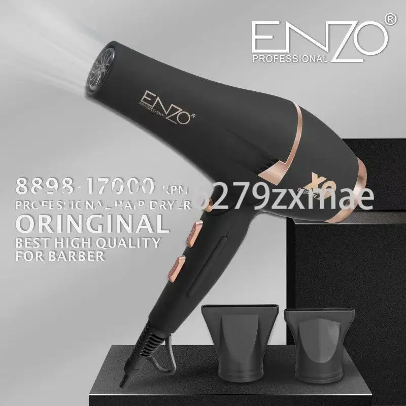 ENZO X9 Professional 17000RPM High Speed Home Barbershop Blower High Power Negative Ion Styling Tools Electric Hair Dryer Salon