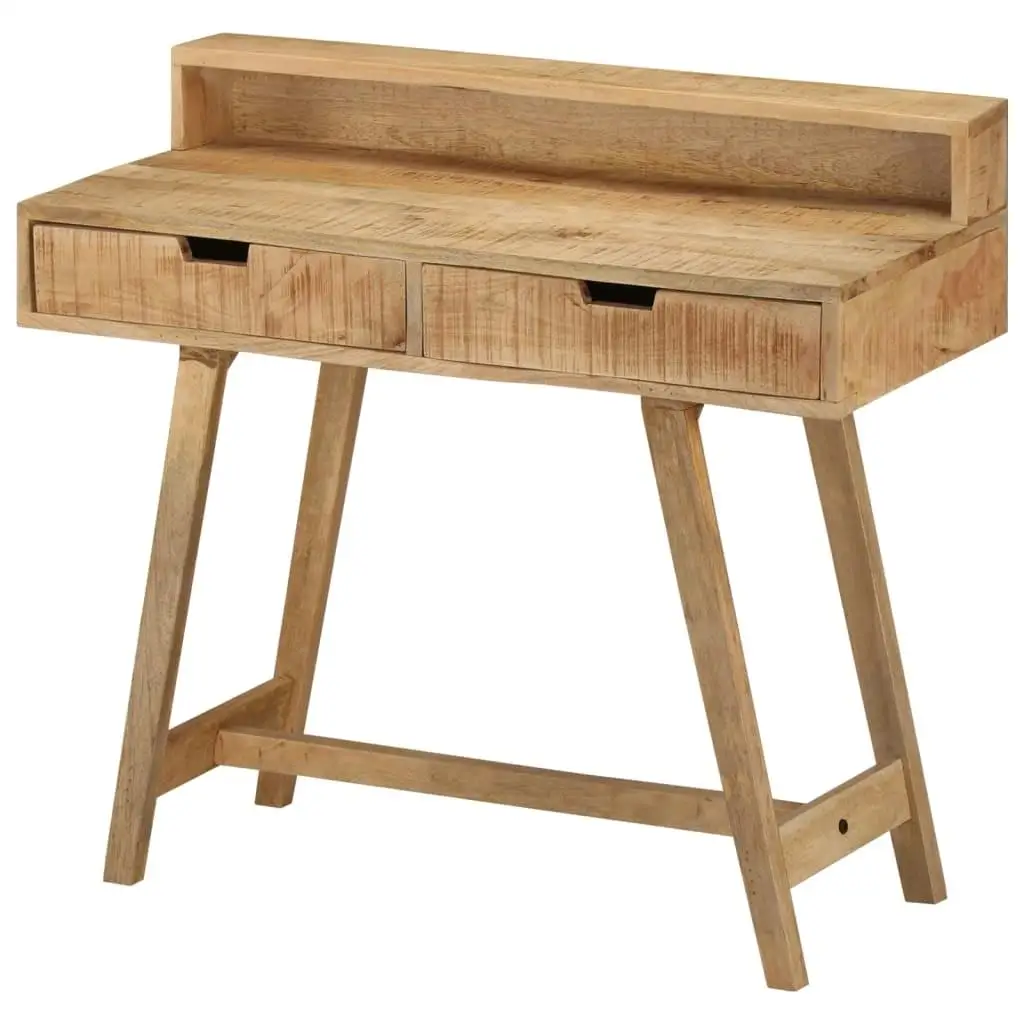 39.4x17.7x35.4 Solid Wood Desk - Durable Rustic Furniture for Home Office