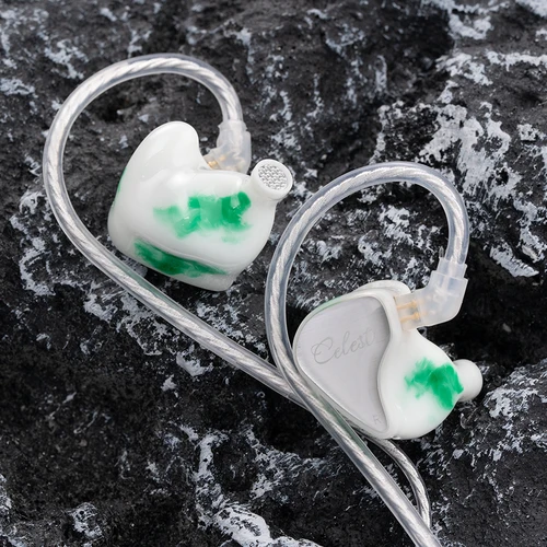 Imagen 2 del producto Celest Wyvern Pro 10mm LCP Driver In Ear Auricular Micrófono para transmisión en vivo Auriculares para juegos con cable desmontable de 0,78 2 pines
