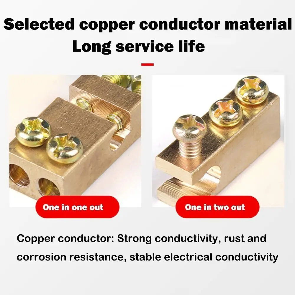 Docking High Power High Power Splitter Conductor Brass Large Current Wire Connector Quick Terminal Block