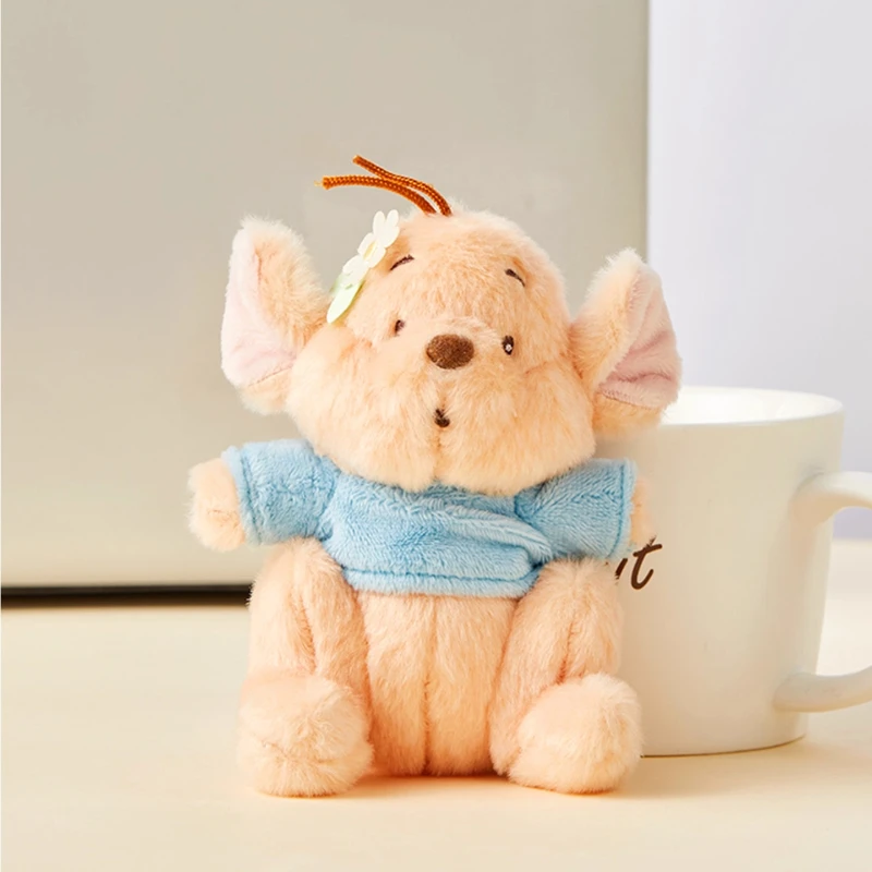 Miniso Little Kangaroo Roo أفخم قلادة دمية الكرتون لطيف الحيوان فتاة على ظهره قلادة الديكور صندوق هدايا عيد ميلاد غامض