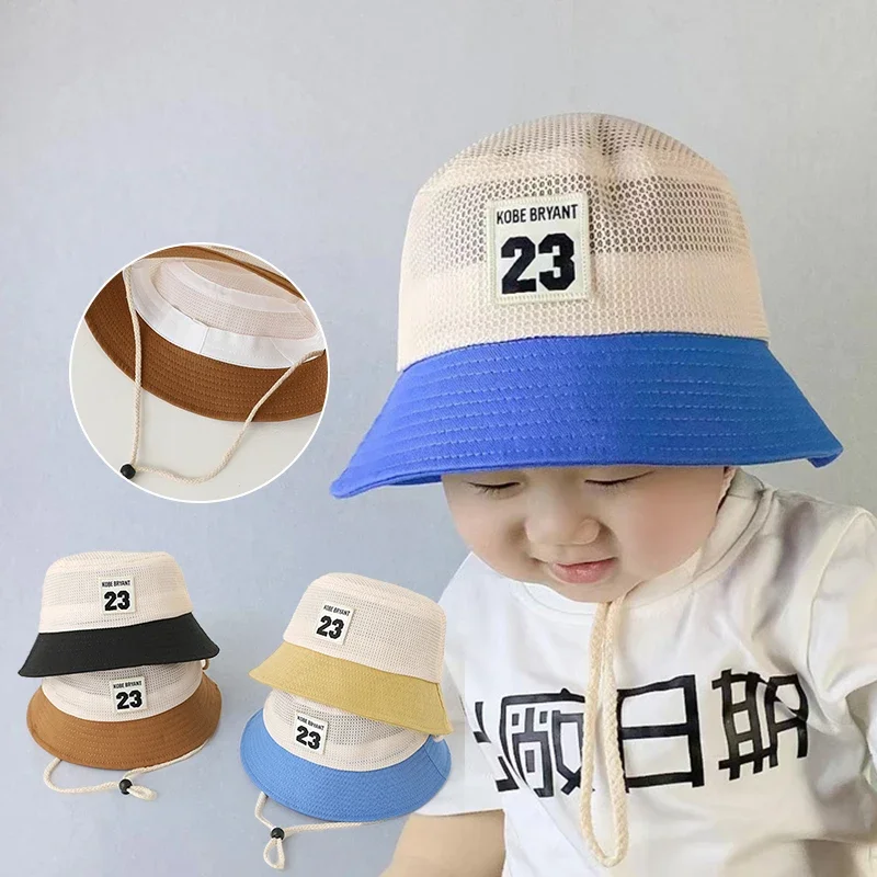 

Детская сетчатая панама-кепка с отверстиями, дышащая, для малышей, мальчиков и девочек, летняя, для улицы, солнцезащитная, для детей
