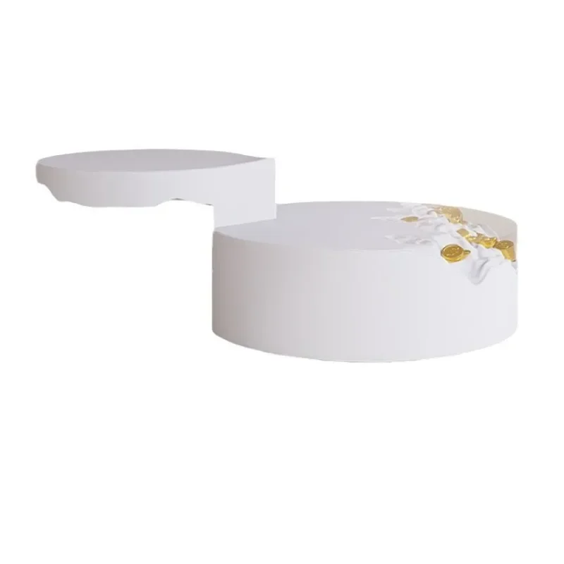 Coffee table living room home modern light luxury special-shaped creative 2025 new high-end transparent