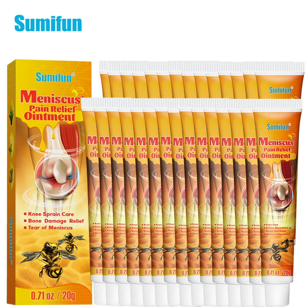 20Box Sumifun Bee Venom Knee Cream Treat Synovitis Meniscus Pain Relief Ointment Rheumatism Arthritis Ache Medical Plaster