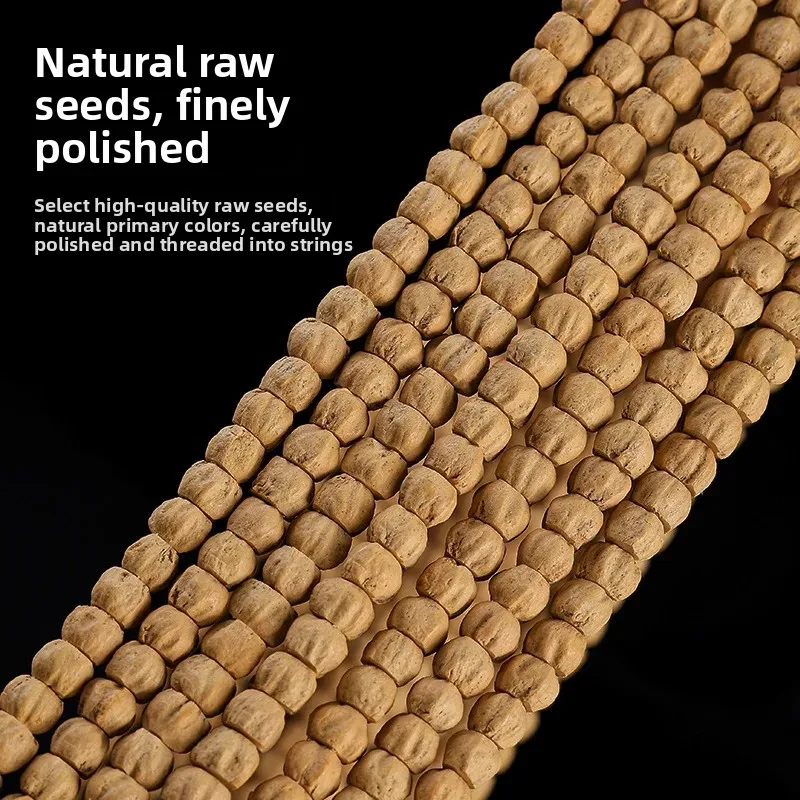 اليدوية قسط 108 الخرز العاطفة البذور سوار النمط التبتي مستقيم قطع حفرة عميقة سطح أملس دائرة واحدة بذور الصنوبر #2