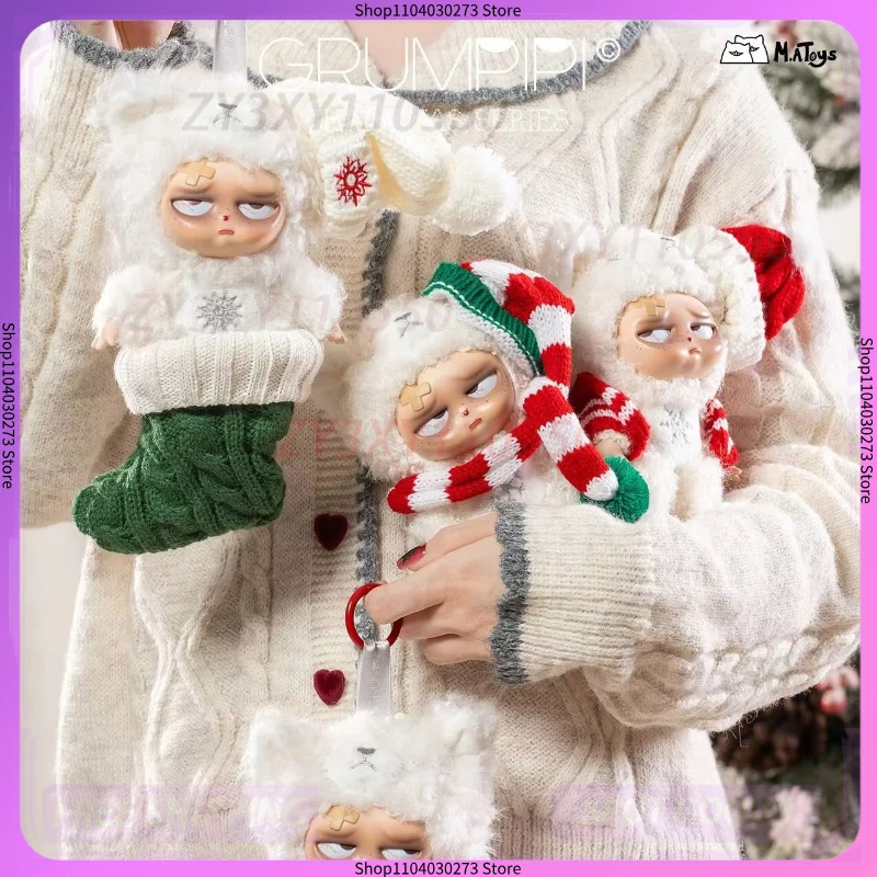 

2025 Genuine New V2 Sleepless Grumpipi Series Blind Box Crazy Baby Christmas Series Limited Edition Blind Box Toy Festival Gift