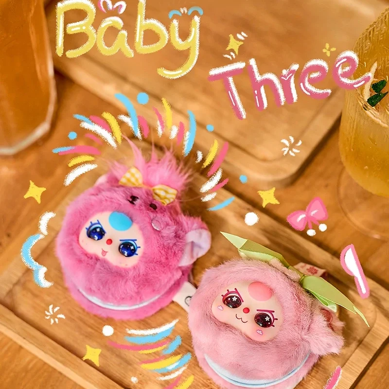

Cute Baby Three Vanity Makeup Mirror Series Vinyl Plush Blind Box Trendy Toy Bag Pendant Decoration Mirror Doll Birthday Gift