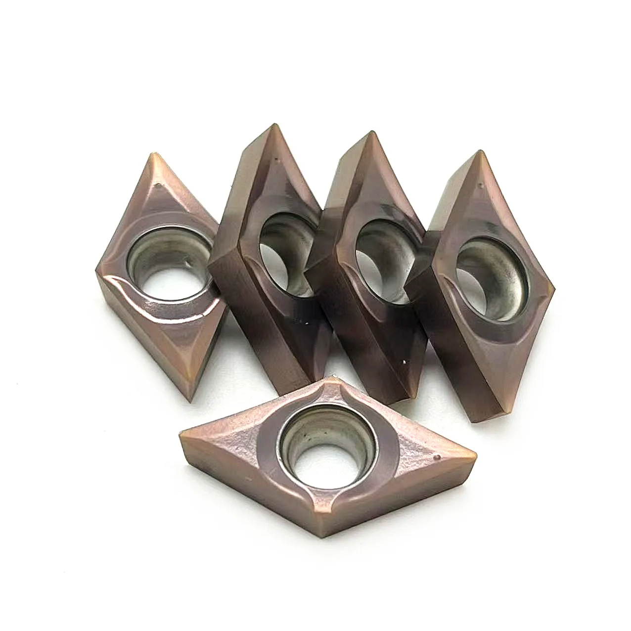 Outil de tournage en aluminium, outil de coupe, inserts de tournage CNC, traitement du cuivre et de l'aluminium, DCGT11T304 DCGT11T301 DCGT11T302, 10 pièces