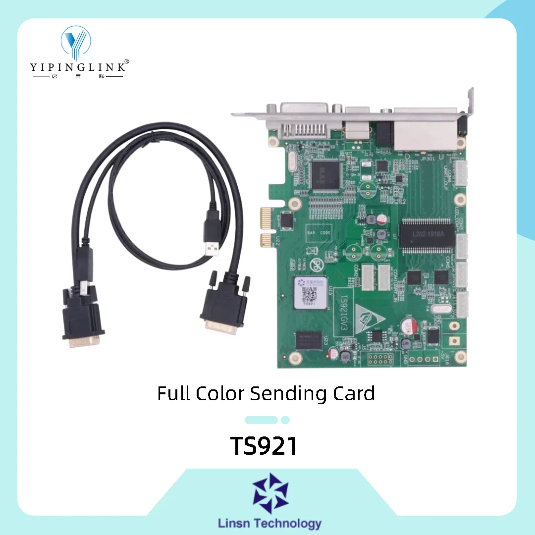 LINSN Sending Card TS921 Support RCG Read Back Loading Capacity 1.3 Million Pixels for Full Color LED Display