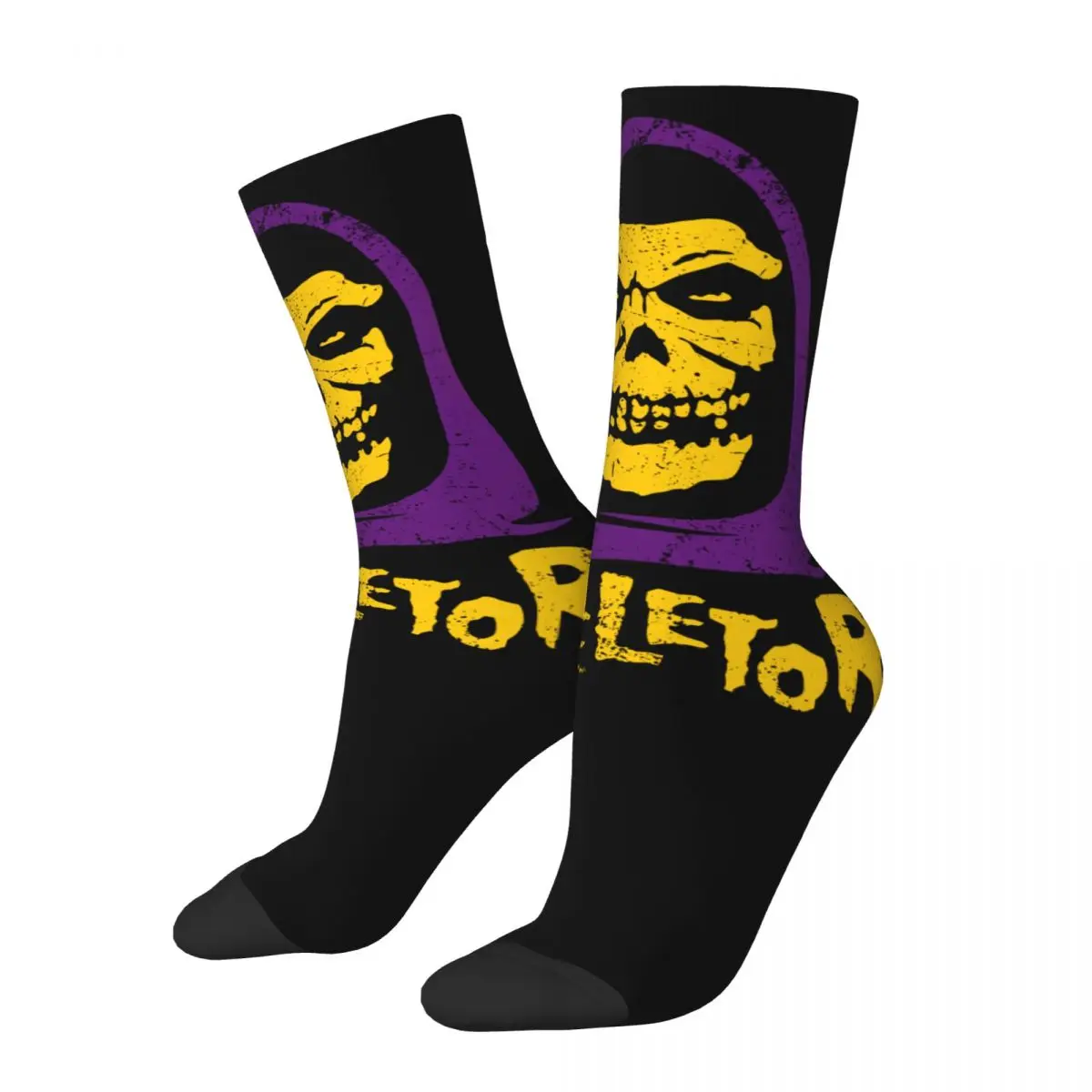 Autumn Winter Retro Women Men Skeletor Misfits Socks He-Man and the Masters of the Universe Sweat Absorbing Basketball Socks