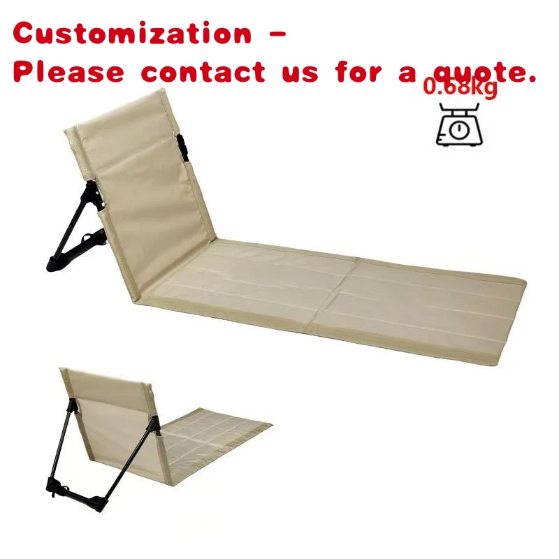 custom.Outdoor Oxford Fabric Floor Chair Ultra Lightweight Folding Camping Chair with Back Support  Beach Chairs