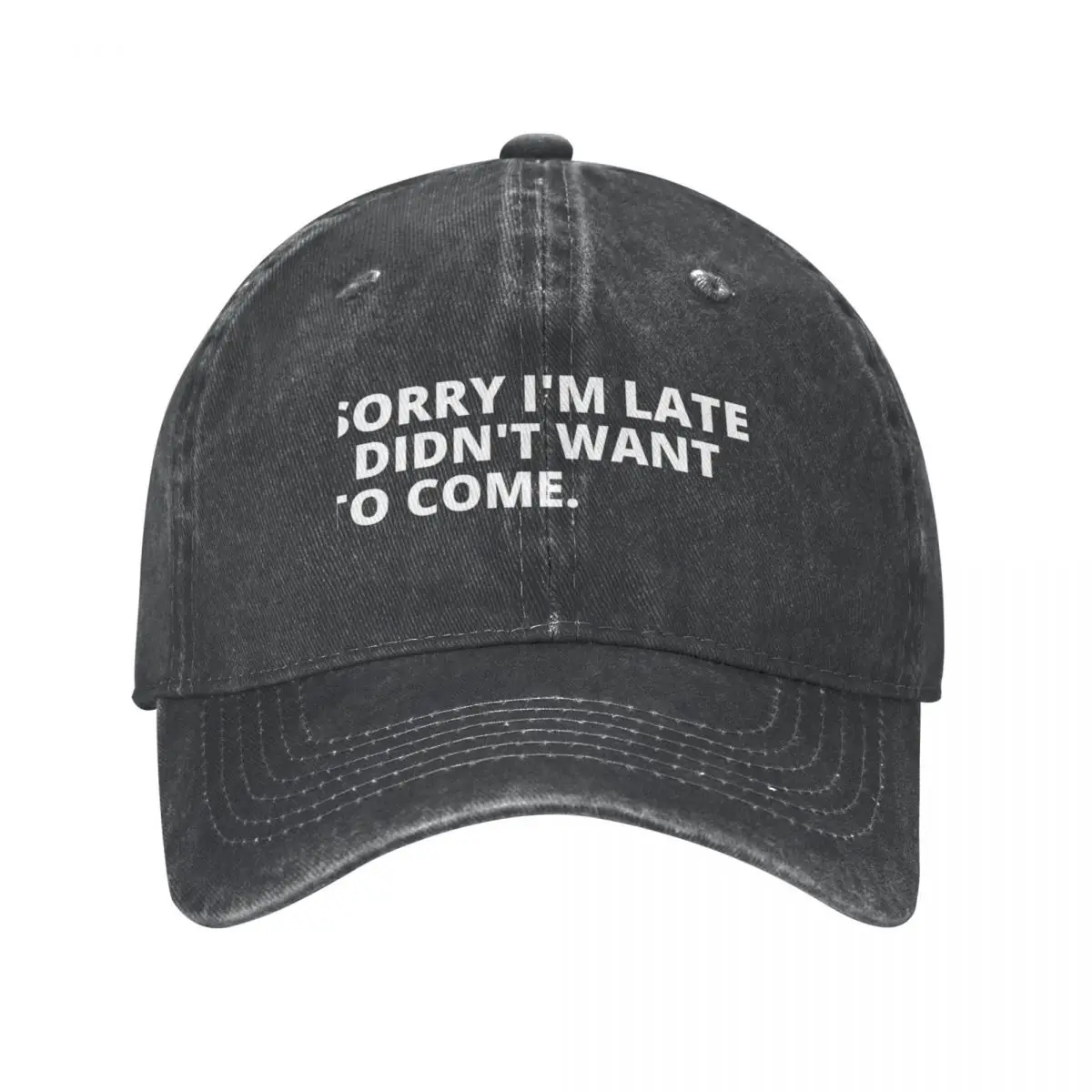 Sorry I'm Late I Didn't Want to Come. Cool Cap Cowboy Hat luxury brand Visor Women's golf wear Men's