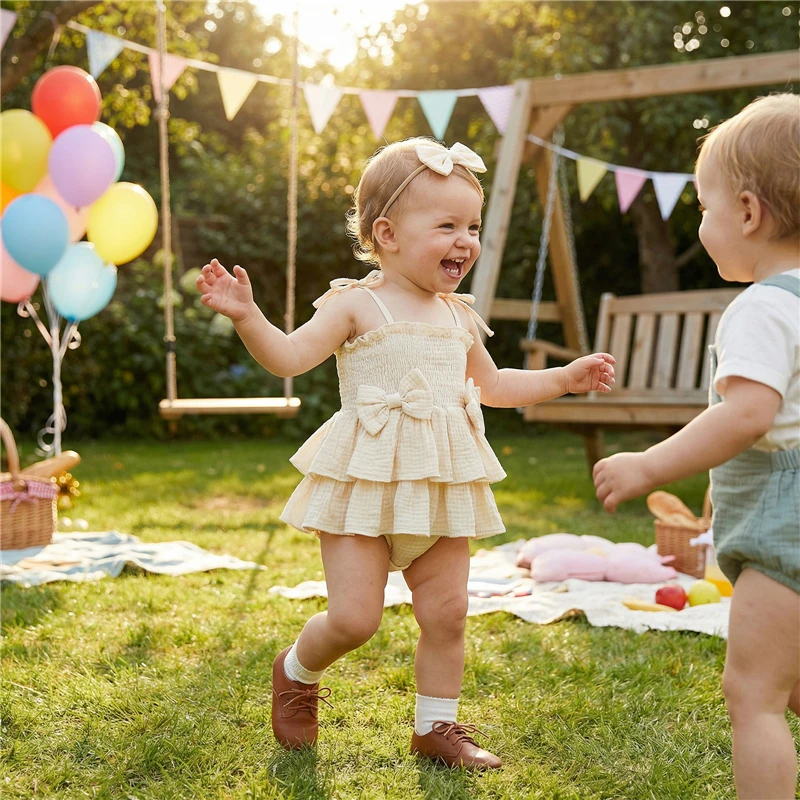 

Infant Newborn Toddler Baby Girls Clothes Bowknot Romper Solid Color Sleeveless Jumpsuit Outfits Headband Clothes 0-18M