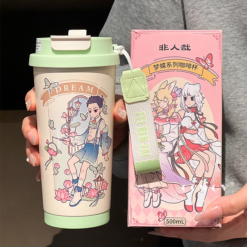 

Unhuman! Co Branded Anime Thermos Cup High-End Coffee Water Bottle for School Girls 2025 New Release Toy & Hobby Peripheral