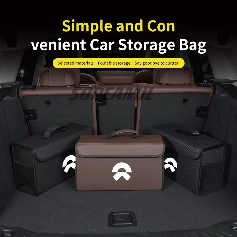 

Car Trunk Organizing And Storage Box For Nio ES6 EC6 ES8 ES7 ET5 ET7 EP9 EVE ET9 ET5T Brand-new Leather Automotive Accessories