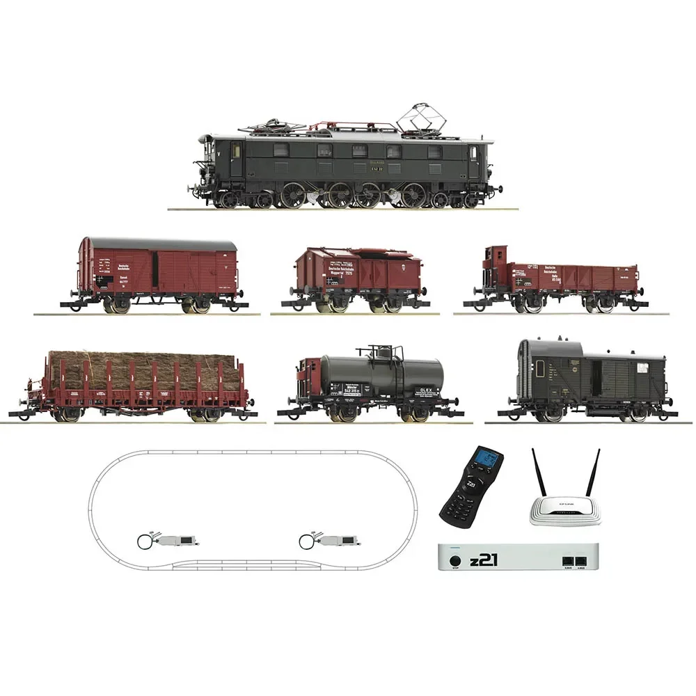 

ROCO HO 1/87 Train Model 51323 64192 E52 Digital Sound Electric Six-section Rail Car Toy Z21 Track Control Optional