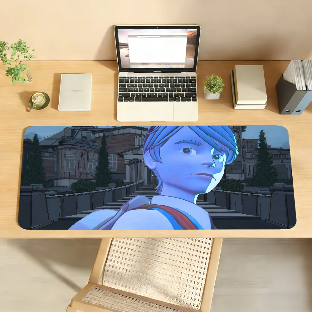 B-Blue P-PrinceS Mouse Pad Non-slip Locking Edge DeskMat PC Laptop Accessories Rubber Office Keyboard Large Game XXL Carpet