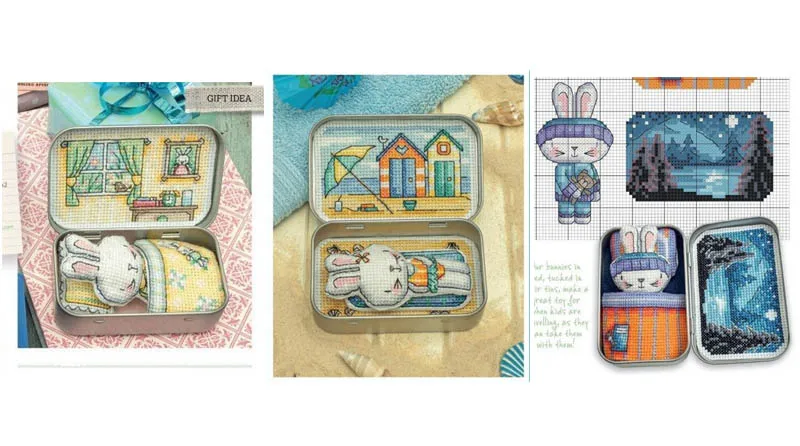 3D-Kaninchenpuppe DIY Nadelarbeit Kreuzstich gezählt Kreuzstichset 28ct 14ct 32ct Metallic-Baumwolle Aida