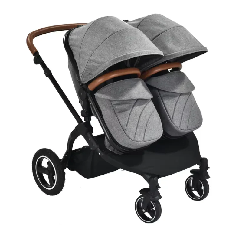 4 wheels Hot Selling Small Size Muti-functional 2-in-1 Portable Twin Baby Stroller For Little Baby