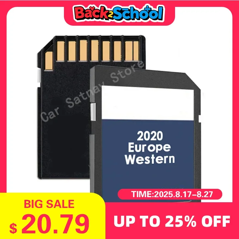 

for VW RNS 310 Western Europe Latest Navigation Map 8GB SD Card 2020-2021 GPS Accessories
