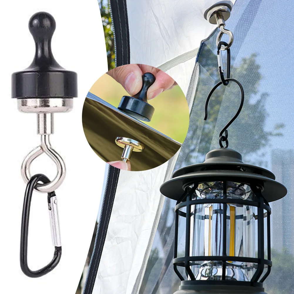 

Magnetic Hooks For Canopys Magnets Clip Hanger With Carabiners For Camping Easy To Assemble Hooks For Tent Wall Organization